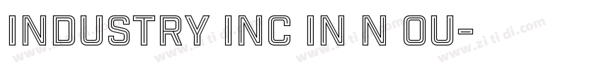 Industry Inc In N Ou字体转换